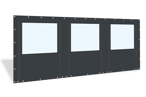 PVC zijwand raam en ritsen 6m breed-250cm hoog-kies je kleur, Tuin en Terras, Partytenten, Nieuw, Verzenden