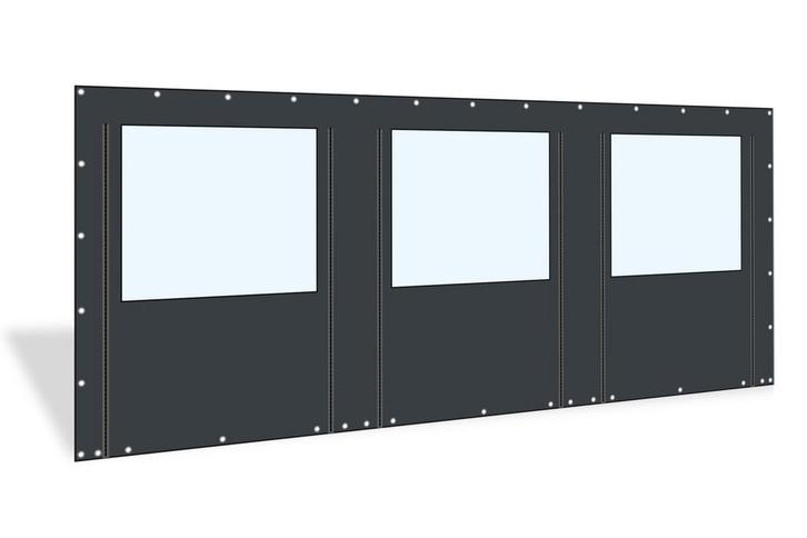 PVC zijwand raam en ritsen 6m breed-250cm hoog-kies je kleur, Tuin en Terras, Partytenten, Nieuw, Verzenden
