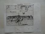 gravure aanzicht stad Helmont Helmond L Guicciardini 1613, Antiek en Kunst, Verzenden