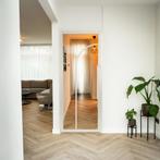 Stalen Binnendeur - Wit - 2 Vlaks rond - Helder glas, Doe-het-zelf en Verbouw, Deuren en Horren, Minder dan 80 cm, Binnendeur