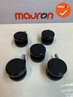 Set (van 5 stuks) Grahl Xenium bureaustoel wielen - hard..., Werkplek, Ophalen of Verzenden, Gebruikt, Overige typen