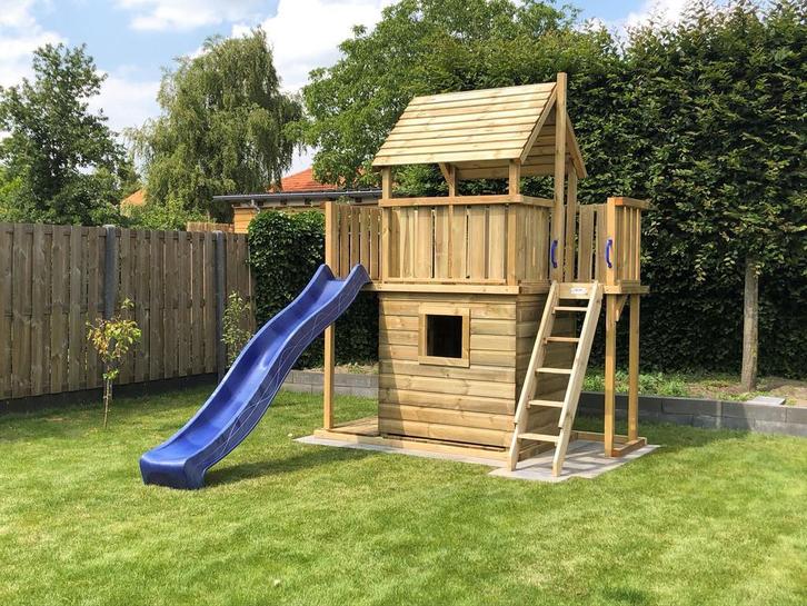 Speeltoestel Speeltoren Glijbaan Schommel - Beste Keus!, Kinderen en Baby's, Speelgoed | Buiten | Speeltoestellen, Brandweerpaal