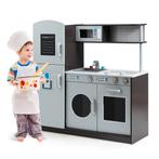 Kinderspeelkeuken in Hout met Gootsteen en Kraan & Fornuis m, Kinderen en Baby's, Nieuw, Verzenden