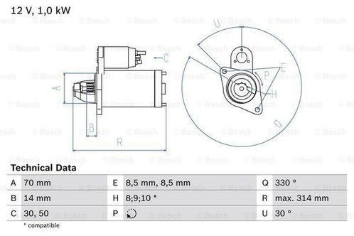 Startmotor / Starter MERCEDES-BENZ VANEO (1.6,1.9), Auto-onderdelen, Motor en Toebehoren, Nieuw, Ophalen of Verzenden