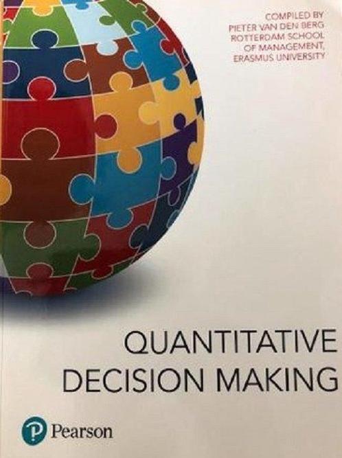 Quantitative Decision Making, 9781787644816, Boeken, Studieboeken en Cursussen, Zo goed als nieuw, Verzenden