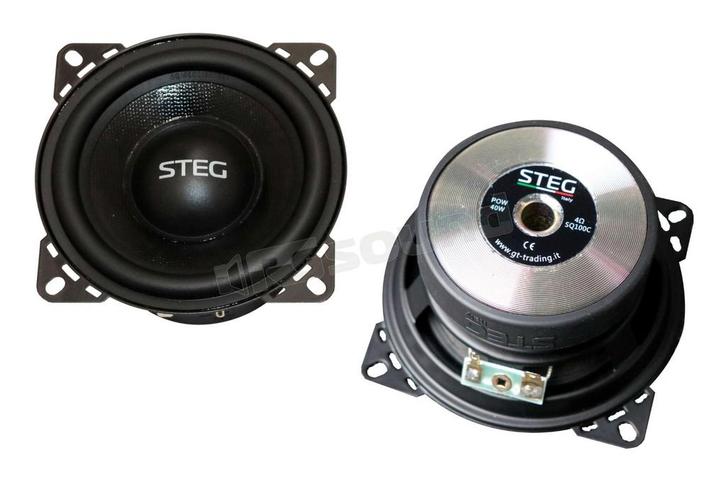 Steg High End 2-way Set: Woofer 100mm + Tweeter 25mm +, Auto diversen, Autospeakers, Nieuw, Verzenden