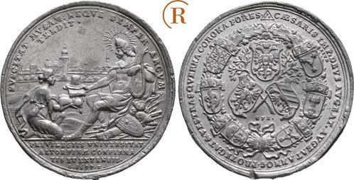 Zinnmedaille Uni Altdorf 1697 Nuernberg Stadt:, Postzegels en Munten, Penningen en Medailles, Verzenden
