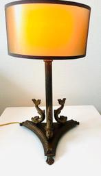 Lamp - Brons - Bronzen dolfijnen lamp