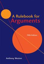9781624666544 A Rulebook for Arguments Anthony Weston, Verzenden, Nieuw, Anthony Weston