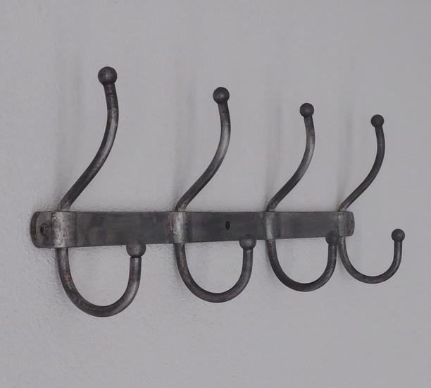 Wandkapstok Grijs met 4 haken, Huis en Inrichting, Woonaccessoires | Kapstokken, Nieuw, Verzenden