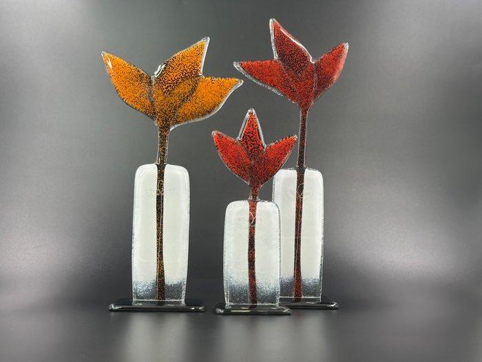 Studio Habrat - Beeldje - Meadow Flower (3) - fusing, Antiek en Kunst, Antiek | Glas en Kristal