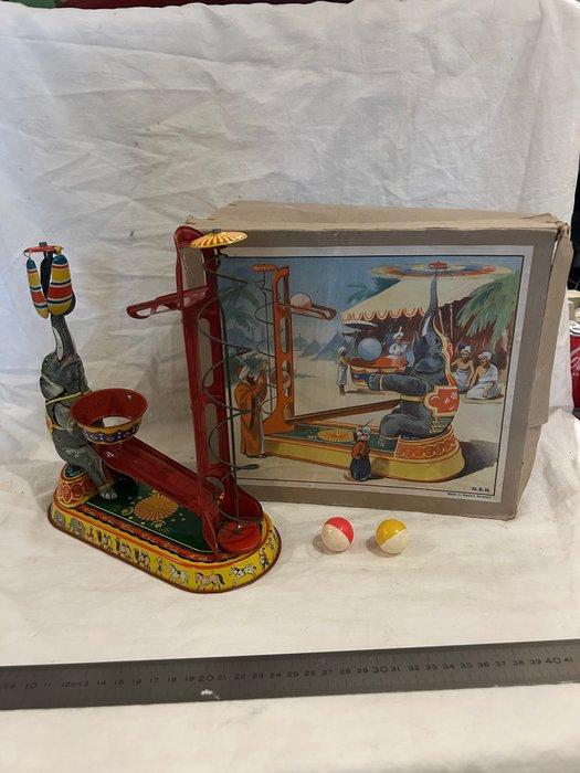 N.B.N - Blikken speelgoed - Tin Wind-Up Circus Elephant Ball, Antiek en Kunst, Antiek | Speelgoed