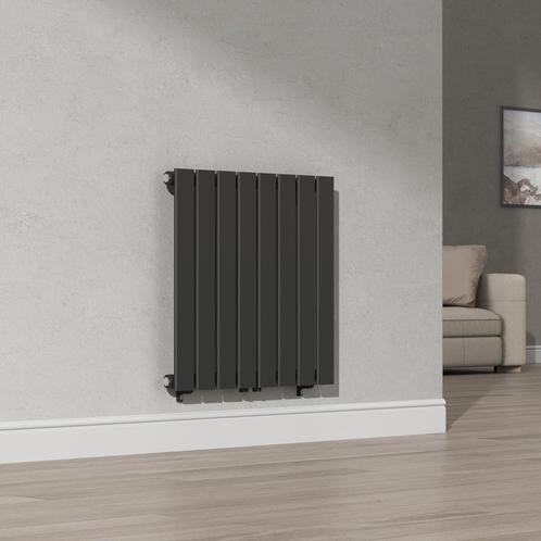 [neu.haus] Designradiator Nore 60x60x5,2 cm zwart, Doe-het-zelf en Verbouw, Verwarming en Radiatoren, Nieuw, Verzenden