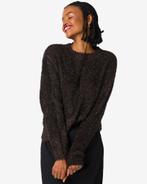 HEMA Damestrui gebreid Flora glitter donkerbruin, Kleding | Dames, Overige Dameskleding, Verzenden, Nieuw