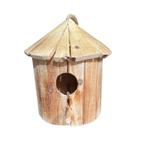 Vogelhuisje drijfhout h27 d20cm, Tuin en Terras, Tuinwanddecoratie, Verzenden, Nieuw