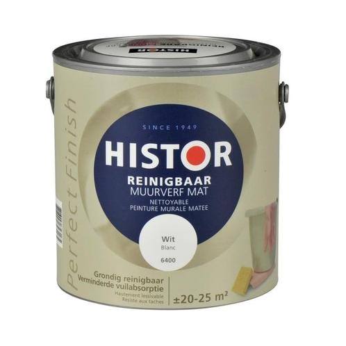 Histor Reinigbaar Muurverf Mat - Klei - 1 liter, Doe-het-zelf en Verbouw, Verf, Beits en Lak, Verf, Overige kleuren, Nieuw, Minder dan 5 liter