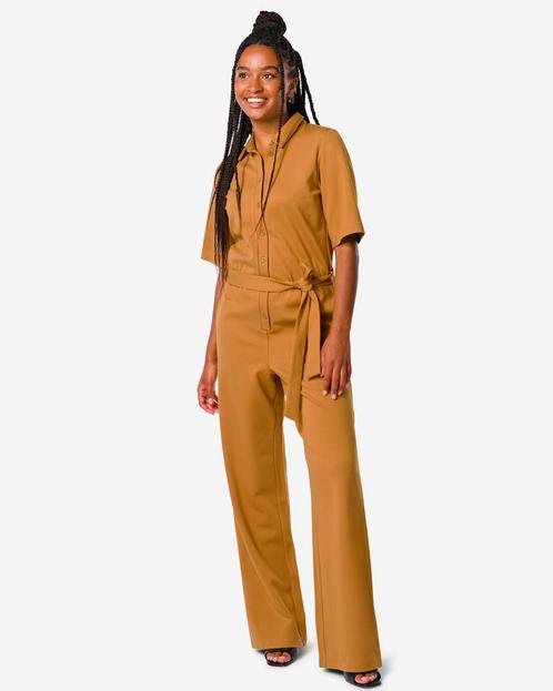 HEMA Dames jumpsuit Wendy bruin Overige Dameskleding