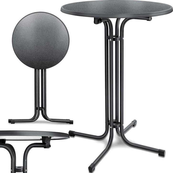 Statafel - Bartafel - Statafelrok - Partytafel - 110cm - Zwa, Caravans en Kamperen, Kampeermeubelen, Zo goed als nieuw, Verzenden