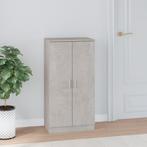 vidaXL Schoenenkast 55x35x108 cm bewerkt hout betongrijs, Verzenden, Nieuw