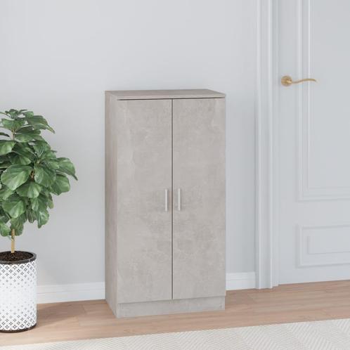 vidaXL Schoenenkast 55x35x108 cm bewerkt hout betongrijs, Huis en Inrichting, Kasten | Schoenenrekken, Nieuw, Verzenden