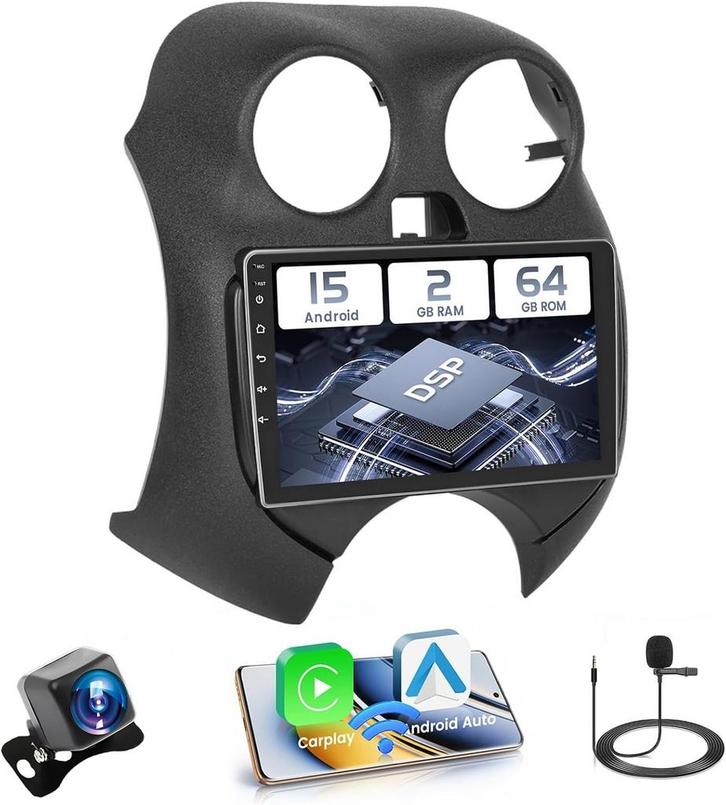 Carplay Radio Nissan Micra K13 | 9 inch | Laatste Stuk!, Auto diversen, Autoradio's, Nieuw, Ophalen of Verzenden