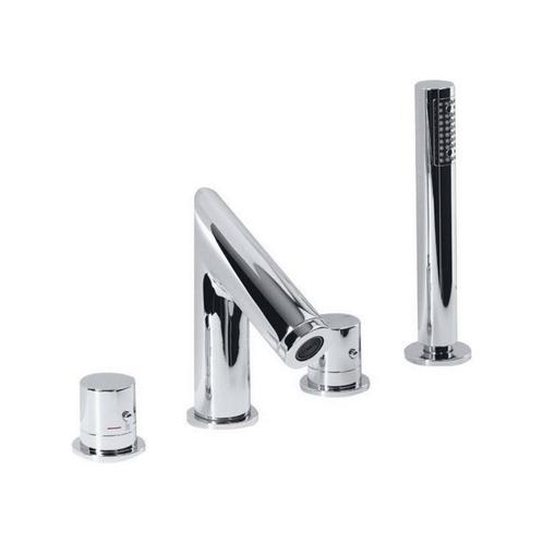 Badrandkraan Sapho Go Deck 2-knop Thermostatische kraan, Doe-het-zelf en Verbouw, Sanitair, Kraan, Nieuw, Chroom, Ophalen of Verzenden