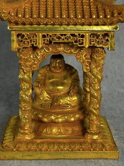 Boeddha in tempel - Brons - China - Eind 20e eeuw, Antiek en Kunst, Antiek | Overige Antiek