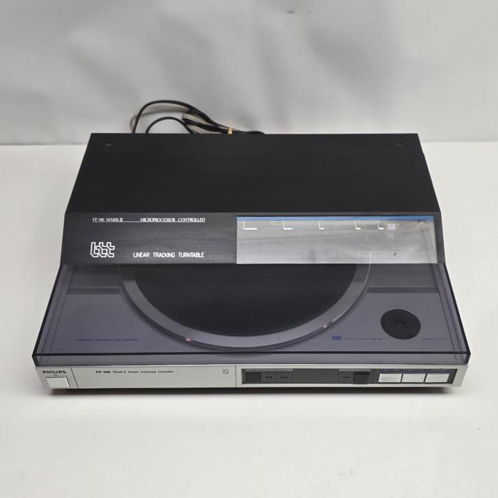 Philips Tangiale FP-146 MK II Platenspeler | Nette Staat, Audio, Tv en Foto, Platenspelers, Nieuw, Ophalen of Verzenden