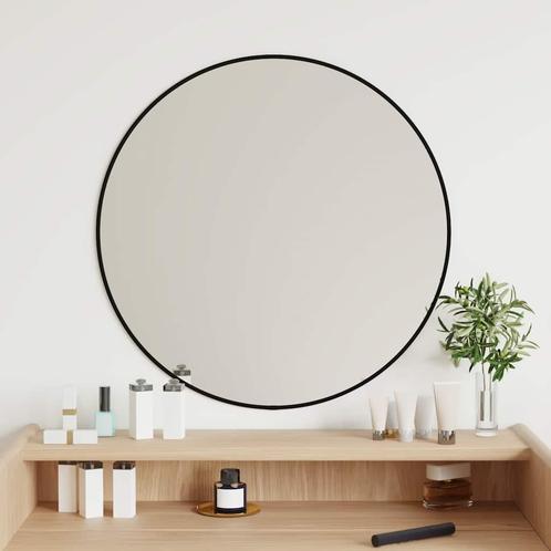 vidaXL Wandspiegel rond Ø60 cm zwart, Huis en Inrichting, Woonaccessoires | Spiegels, Nieuw, Verzenden