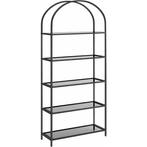 Songmics LGT050G01 Boekenkast GRIJS van €89 voor €49, Glas, 150 tot 200 cm, 25 tot 50 cm, Nieuw