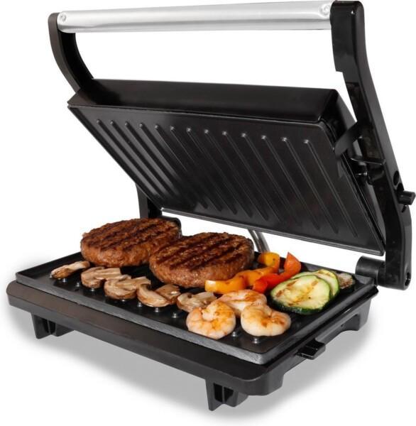 Tomado TGC2001S - kleine contactgrill - zwart/rvs - 750 w..., Huis en Inrichting, Keuken | Keukenbenodigdheden, Verzenden