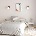 vidaXL Nachtkastjes 2 st 40x31x40 cm massief grenenhout wit, Huis en Inrichting, Minder dan 45 cm, Verzenden, Nieuw, Minder dan 55 cm