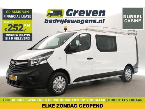 Opel Vivaro 1.6 CDTI L2H1 DC 6 Pers Airco LED Trekh €252pm, Auto's, Bestelauto's, Lease, Handgeschakeld, Financial lease, Diesel