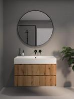 Wastafel porselein Elegant dubbel | Onderkast 2 laden, Huis en Inrichting, Badkamer | Badkamermeubels, Verzenden, Nieuw, Wastafelkast