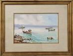 Ettore Gianni (XIX-XX) - Pescatori nel golfo di Napoli