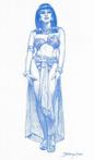 Cleopatra by Sanjulian - Original Drawing - Signed -