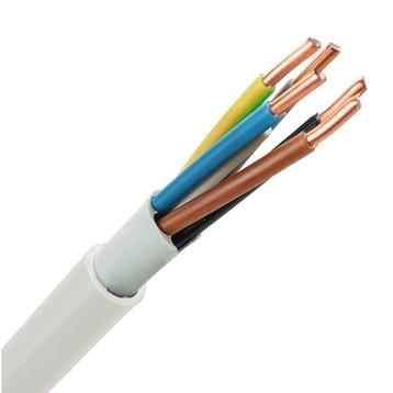 NYM H05VV-U Kabel | 5 x 2,5mm2 aders | 100 meter | Wit beschikbaar voor biedingen