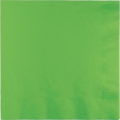 Lime Groene Servetten 3-Laags 41cm 25st, Hobby en Vrije tijd, Feestartikelen, Nieuw, Verzenden