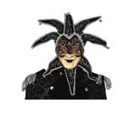 Venetiaans Masker Vrouw Zwart, Verzenden, Nieuw