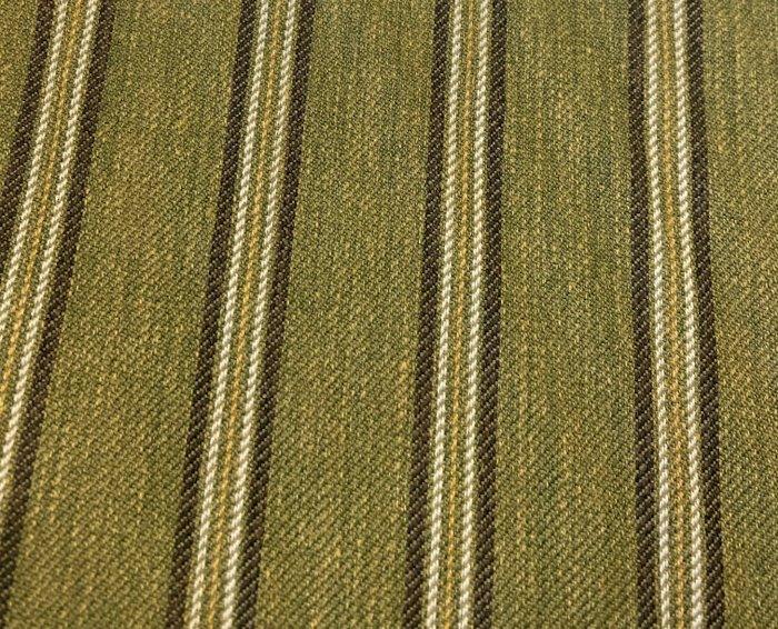 Gestreept stof met groene achtergrond met baguette (310+200), Antiek en Kunst, Antiek | Kleden en Textiel