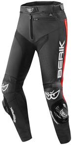 Berik Track Zwart Rood Leren Motorbroek, Nieuw met kaartje, Broek | leer, Berik, Heren