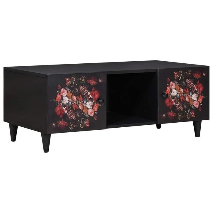 vidaXL Salontafel Multikleur 100 x 54 x 40 cm Massief Mango, Huis en Inrichting, Tafels | Salontafels, Nieuw, 100 tot 150 cm, Overige houtsoorten