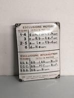 Emaille bord - Industrieel - Italië - jaren 1940 - Emaille,, Antiek en Kunst