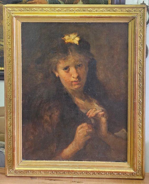 Hans Makart (1840-1884), Toegeschreven aan - Portrait einer, Antiek en Kunst, Kunst | Schilderijen | Klassiek