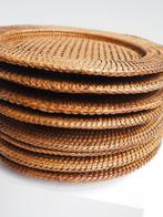 Schotel (8) - Rattan - Vintage set onderbordjes