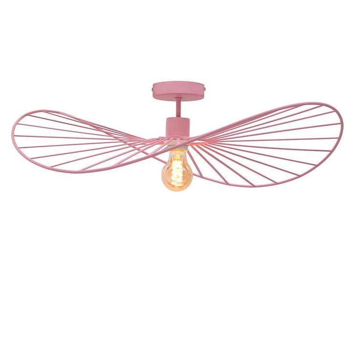 Moderne plafondlamp roze, Jolinda, Huis en Inrichting, Lampen | Plafondlampen, Nieuw, Metaal, Ophalen of Verzenden