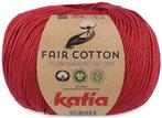 Katia Fair Cotton - 27 bordeauxrood - Biologisch Katoengar, Hobby en Vrije tijd, Breien en Haken, Ophalen of Verzenden, Nieuw