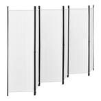 Tuinscherm Huesca scheidingswand 171x300 cm wit, Verzenden, Nieuw