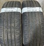 2x215-55-17 Continental Zomer 2x5m €50 Per Band 215 55 17, Auto-onderdelen, Banden en Velgen, Ophalen, 17 inch, Band(en), Personenwagen