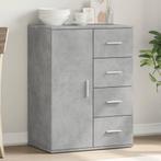 vidaXL Dressoir 59x39x80 cm bewerkt hout betongrijs, Verzenden, Nieuw, 50 tot 100 cm, 25 tot 50 cm